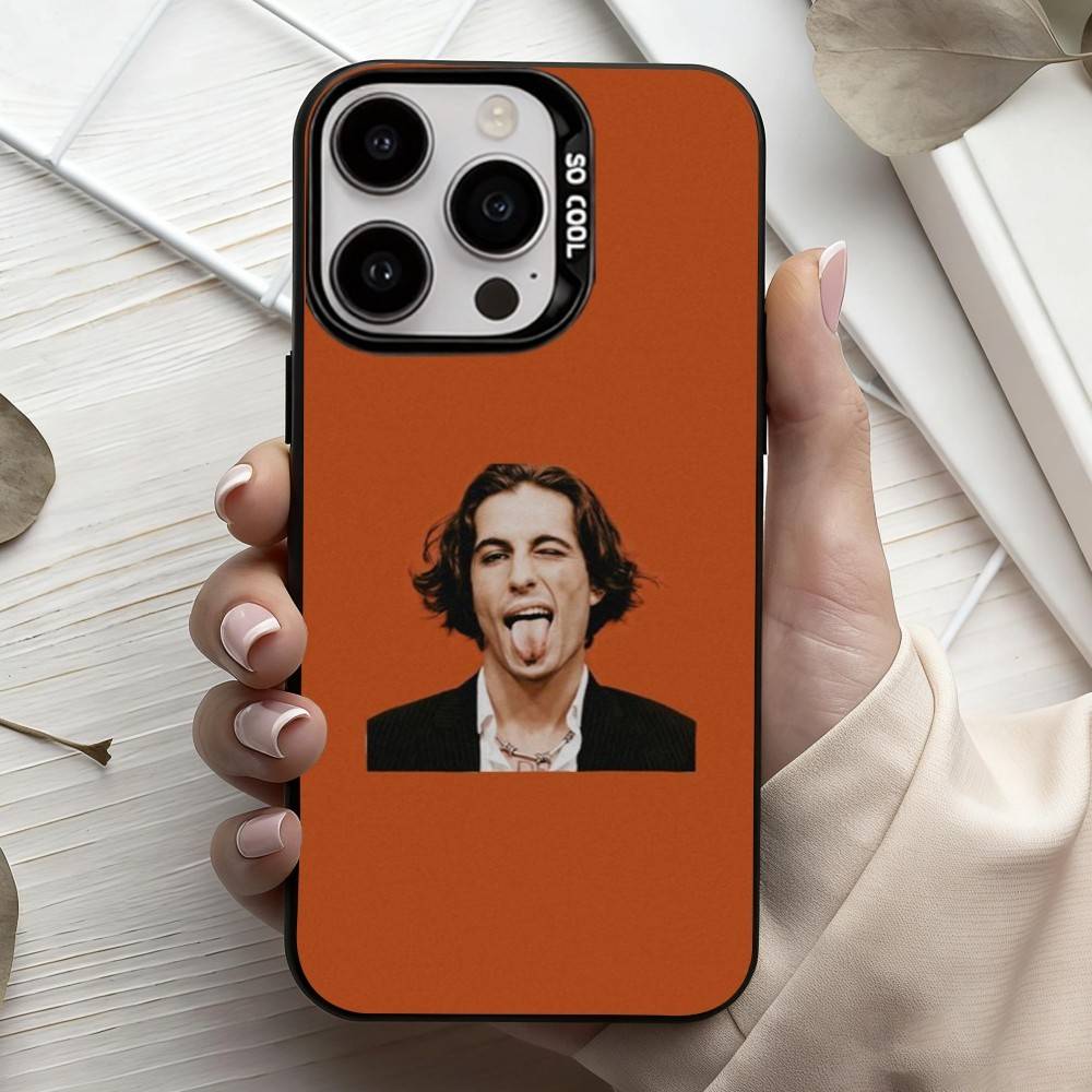 M-Maneskin-N D-Damiano David Phone Case For iPhone17,16,15,14,13,12,11 Plus,Pro Max Candy Silver Plated Inside Cover