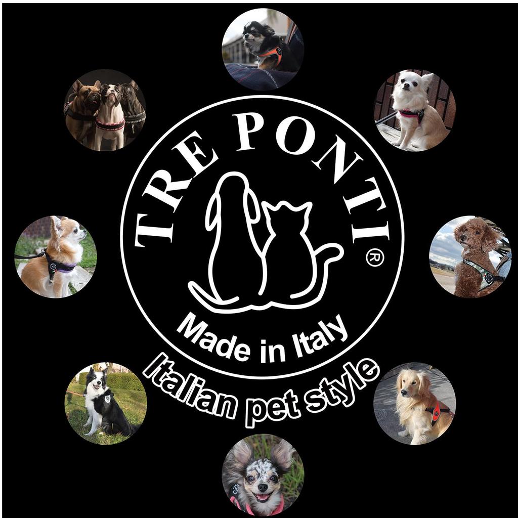 Tre Ponti Soft Mesh Easy To Comfortable and Lightweight Leash, Grip, Stylish, (130cm, Black)