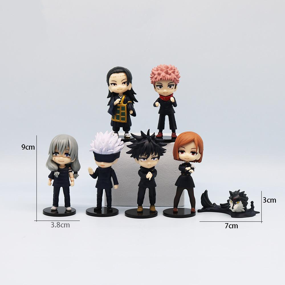 

Q Posket Jujutsu Kaisen 9cm Figure Satoru Gojo Itadori Yuji Geto Suguru Nobara Megumi Collection Character Ornaments