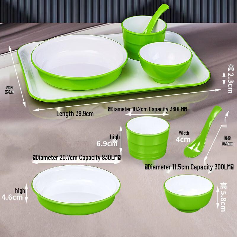 Commercial Melamine 4-Piece Tableware Set