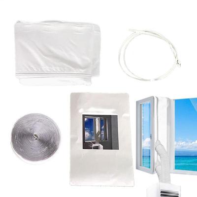AC Window Seal Kit Portable AC Window Vent Kit Replacement Accessories with No Drilling Installation for Exterior Home Winter
