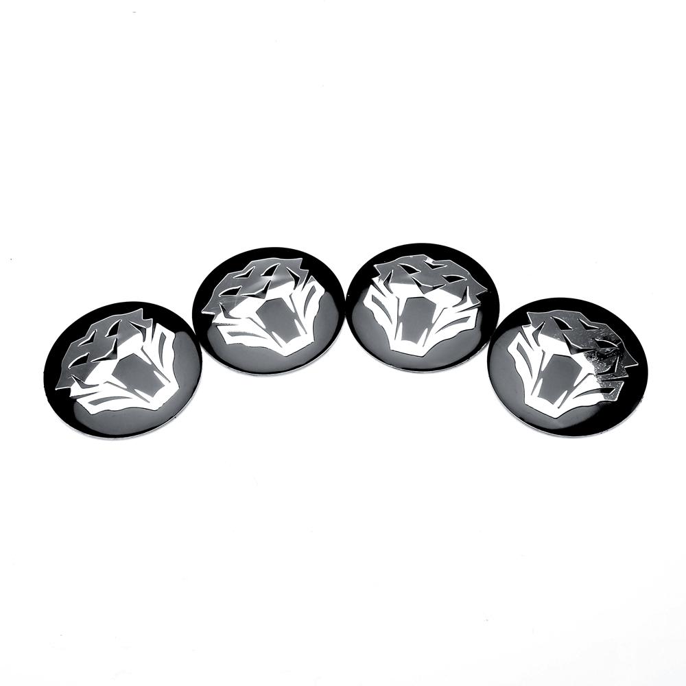 BBAW7 4pcs 560mm Tiger Head Emblems Hub Sticker Rims Cap Car Wheel Center Cap Hub Cap Sticker Rims Cover For KIA Hyundai Peugeot Ford