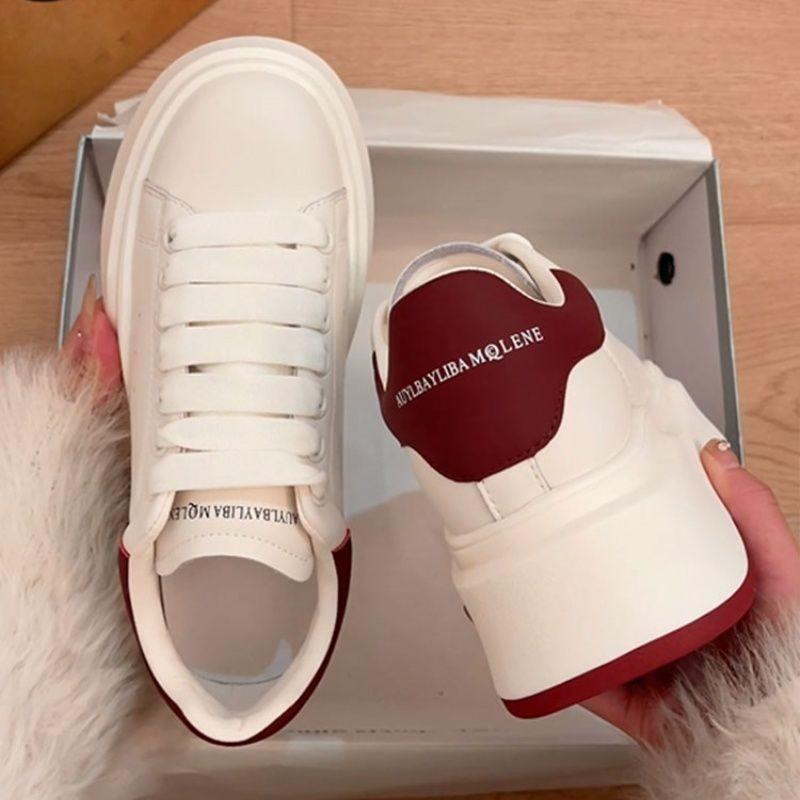 Platform White Shoes Women's Spring 2025 New Board Shoes Versatile Small Casual Shoes Heightening Niche Sports Shoes
