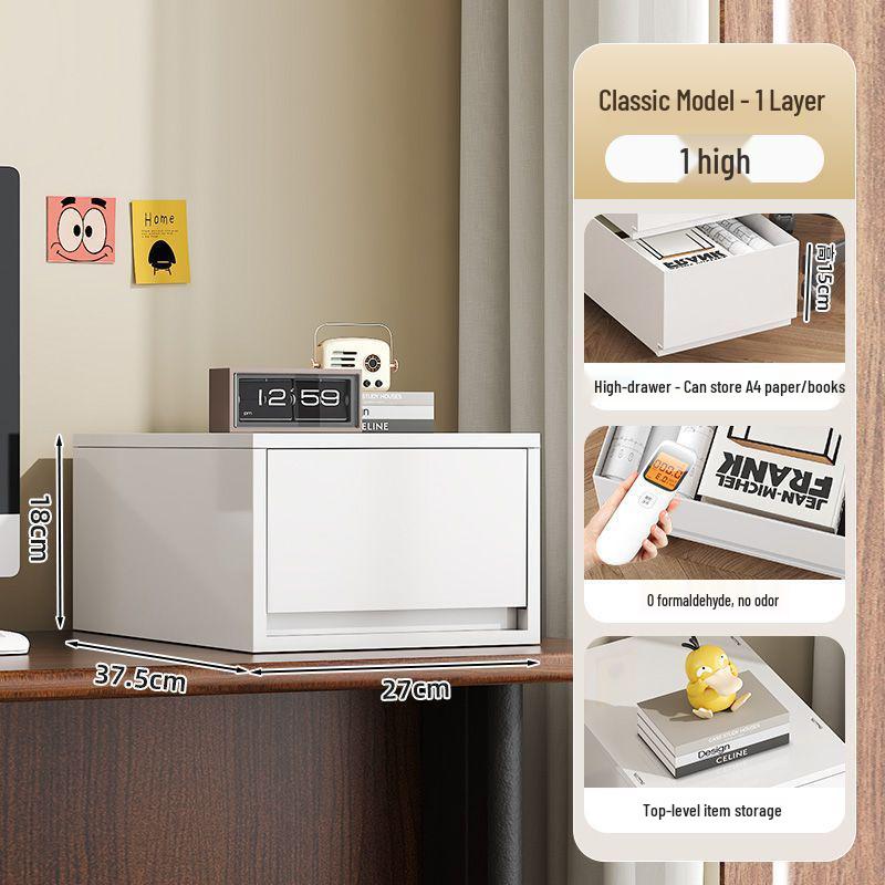 Multi-layer Mobile Storage Rack for Cosmetics & Office Documents