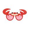 Occhiali Divertenti Costume da Granchio Occhiali da Sole Divertenti Occhiali Occhiali a Forma di Granchio Cartone Animato Occhiali per Feste Forniture per Feste a Tema Spiaggia