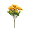 7 Forks Artificial Sunflower Bouquet Silk Sunflower Bunch Flowers Bulk for Home Wedding Decorations