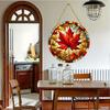2D Flat Canadian Red Maple Leaf Acrylic Decoration Sign, Home Decor Plaque Hanging Wall Art Decorative Garden Decoration for Room Door Signs Hanging S