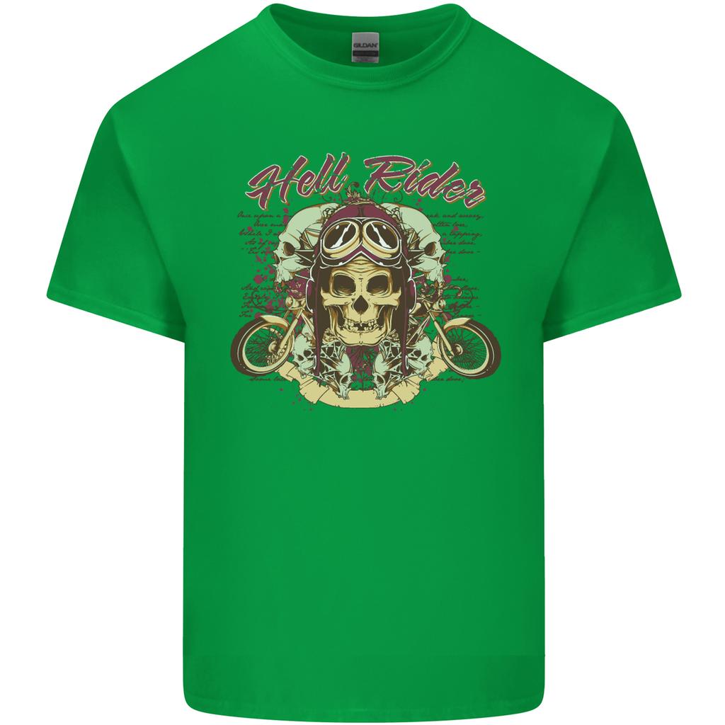Hell Riders Motorcycle Motorbike Biker Unisexs Light Cotton TShirt