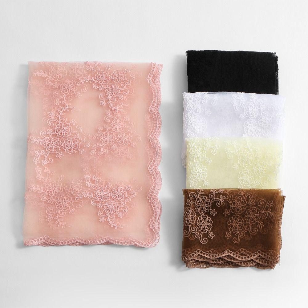 Korean Version Sunscreen Shawl Retro Female Headscarf Literary Women's Lace Scarf