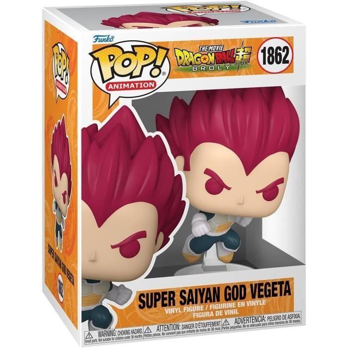 Figurine Funko Pop! - Dragon Ball - Super Saiyan God Vegeta - 9 cm - PVC - 1862