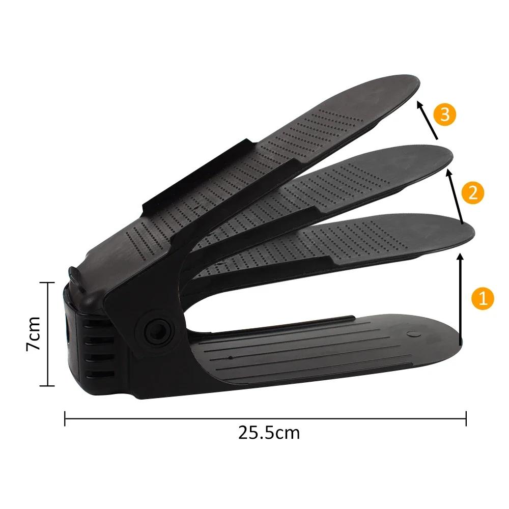 Doppelschichtiger verstellbarer Schuhständer, 8-teilige Schuh-Organizer-Box, Schuhaufbewahrungsregal für Heimschrank, platzsparend