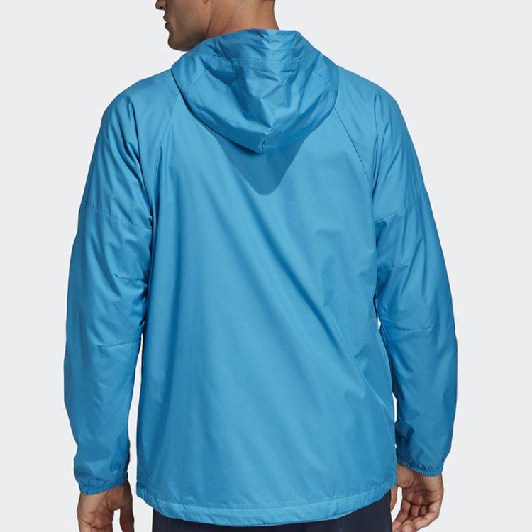 adidas Jackets Men's Blue Hooded Moderate Pilot DZ0053