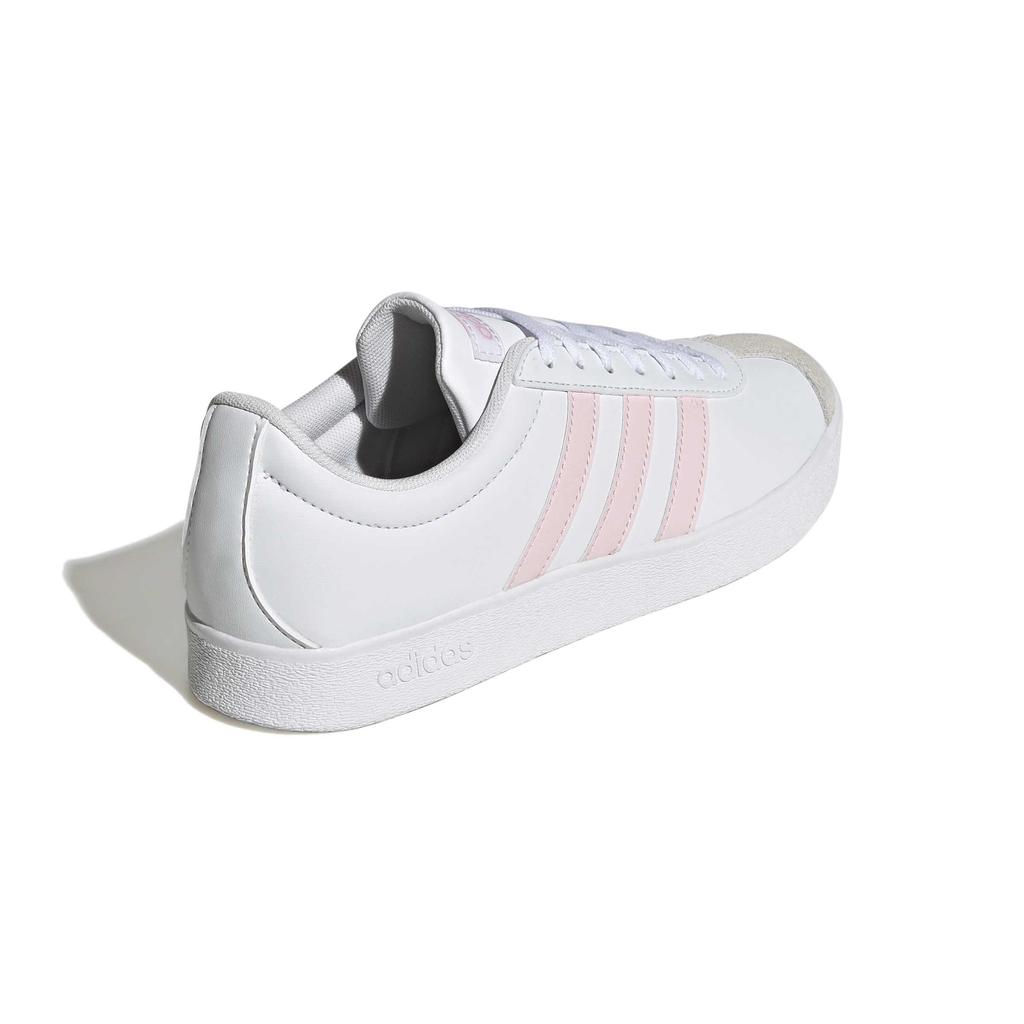 Adidas Court Base VL Sneakers NLF53 Footwear One Size Women's White/Clear Pink/Grey (ID3717) 24.5cm
