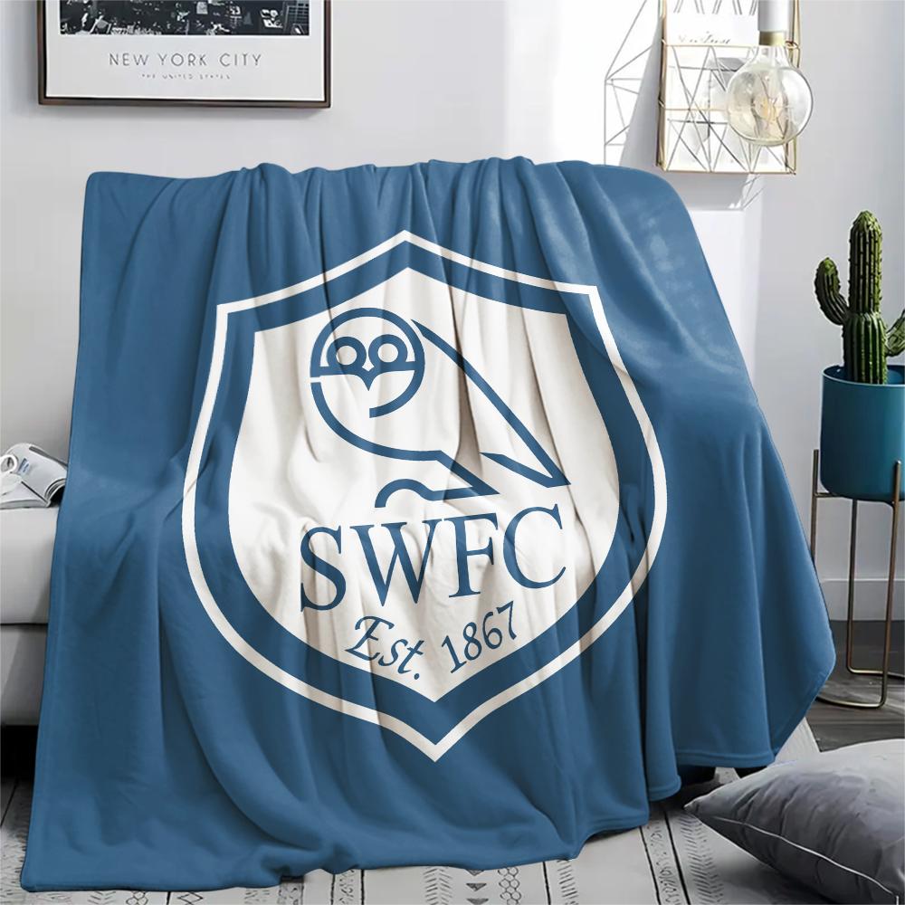 Coperta in Flanella con Motivo Sheffield Wednesday FC, Alta qualità Confortevole per Tutte le Stagioni, Arredamento per la Casa, Calore e Comfort, Perfetta per Regali.