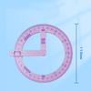 360-degree Movable Protractor Mathematical Angle Drawing Tool Geometric Angle Demonstration Movable Ruler