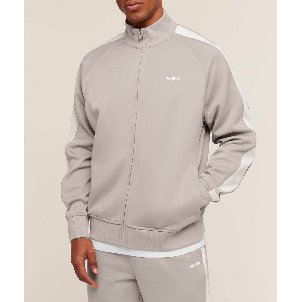 Gymshark Tricot Track Jacket Mushroom Grey A3c2c Gdk6