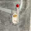 Adhesive Wall Hooks Hair Accessories Organizer Rounded Edge Cartoon Adhesive Hook for Bathroom Kitchen
