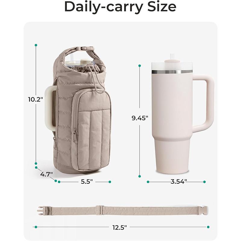 Universal Travel Water Bottle Bag For Outdoor Sports With Large Capacity And Multifunctionality