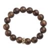 Bracciale in legno di agar del Kalimantan con i dodici segni zodiacali e perline del Buddha protettore, adatto sia per uomini che per donne, un nuovo regalo