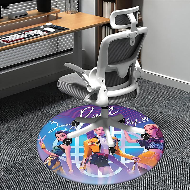 

Joey Rumi,Avantgarde Fashion Chair mat Round Rug Office carpet, Machine Washable, Non slip, Suitable for Living Rooms, Bedrooms 80cm
