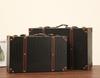 Vintage American Retro Leather-Wooden Suitcase Display and Photography Prop