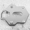 Silver Motorcycle Kickstand Pad Enlarger Base Accessory