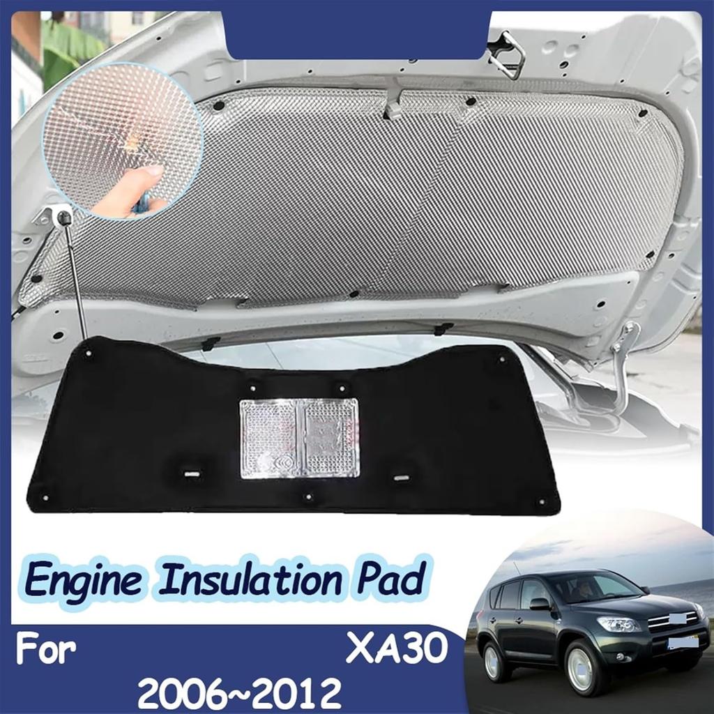 Engine Hood Pad Compatible For Toyota RAV4 XA30 2006~2012 Car Heat Sound Insulation Cotton Covers Front Fireproof Mats Interior Accessories (Color :