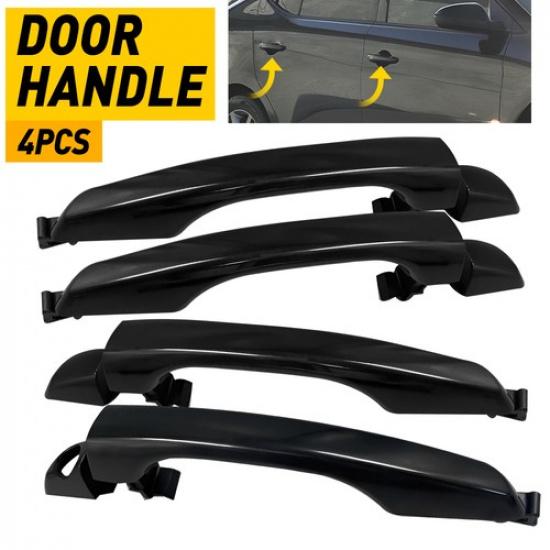 Chrome Black Door Exterior Handle For Hyundai Elantra 2017- Front Rear LH RH