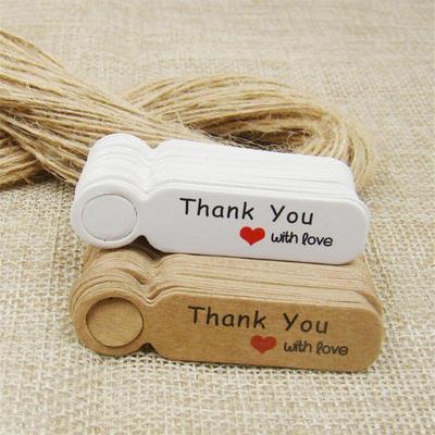 100Pcs/Lot Price Tags Kraft Paper Lables For Diy Jewelry Retail Price Tags Handmade Clothes Size Tags Store Hang Lables