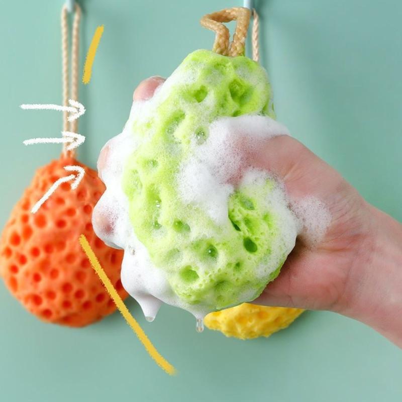 Super Absorbent Honeycomb Bath Ball Body Cleaning Soft Bath Ball Does Not Fall Apart Soft Bath Sponge Children Kids Bath Ball