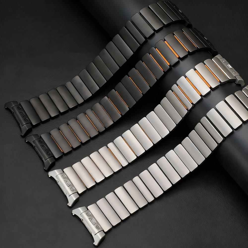 Curea Metalică Titan Business pentru Samsung Galaxy Watch Ultra 2025 47mm Curea de Mână Luxury din Cauciuc Pentru Galaxy Watch Ultra 2024 47mm