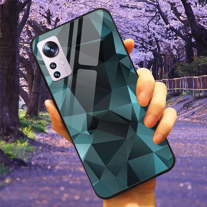 For Xiaomi 12T / 13T Case Tempered Glass SPACE Marble Luxury Hard Back Cover for Xiaomi 13T Pro / 12TPro Bumper for Xiaomi13T