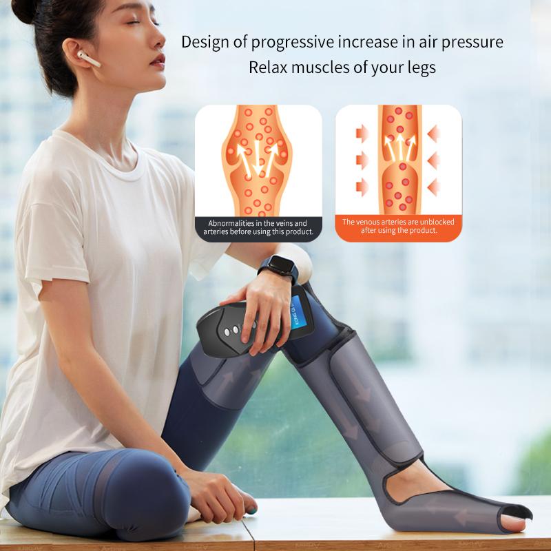Hot Sale Air Compression Leg Massager for Sore Leg Relief, Muscle Relaxation, Fatigue Recovery & Thrombosis Prevention Women/Men