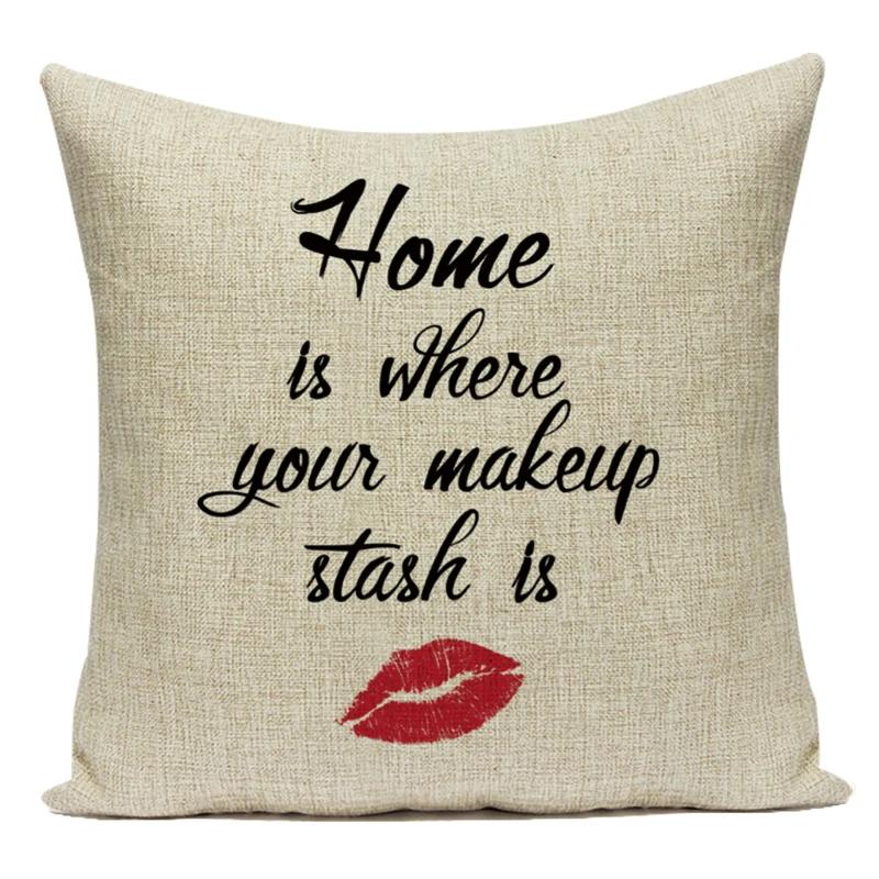 Simple Black White Cushion Animal Letters Coffee Home Polyester Pillowcase Car Sofa Home Decorative Throw Pillow Covers