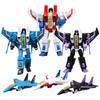 3 ks/krabice Transformující se robot hračka G1 kreslený Létající tým Starscream Skywarp Thundercracker figurka model Malé letadlo
