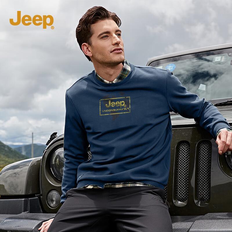 Jeep Men s Casual Outdoor Sports Long-Sleeve Sweatshirt 5XL