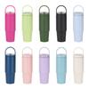 Double Insulated Travel Cup With Flipping Straw Lid And Handle Portable Tumblers Water Bottle For Hiking Commuting