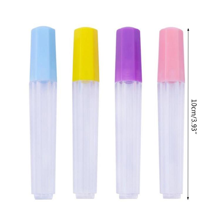Contenitore per Aghi da Cucito in Plastica, Flacone per Spille, Contenitore per Perline e Bottoni, Tubo Trasparente per Conservazione Aghi da Cucito (4 Pezzi)