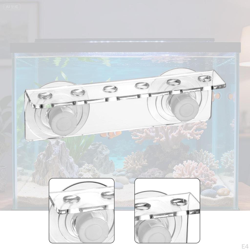 Regal Acryl Platzsparend Doppelte Saugnäpfe Effizienz Einzelreihenanordnung Leistungsstarkes Aquarium