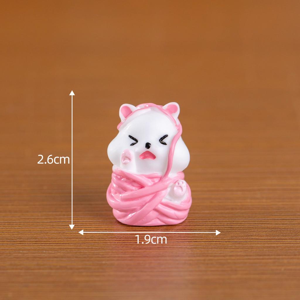

Landscape Micro Kitten Decoration Animal Doll Accessories Resin Gift Decoration Pink Cat