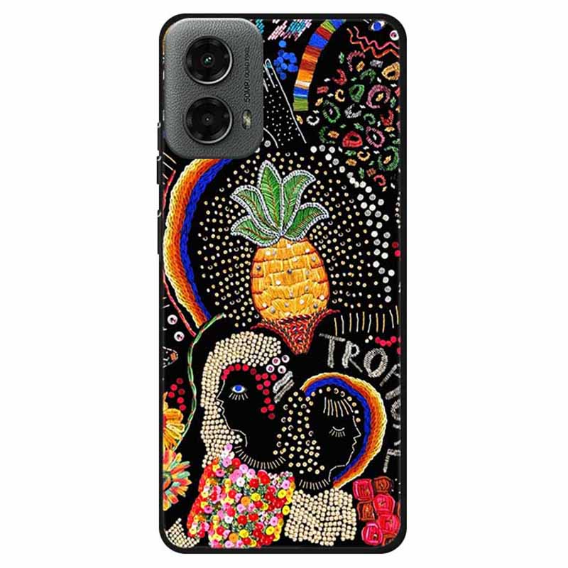 Dla Motoroli Moto G 5G (2024) Etui Miękkie TPU Wzór Telefon Pokrowiec