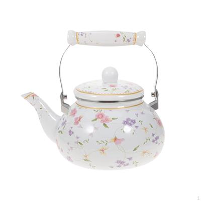 Enamel Tea Kettle Teapot Multifunction Vintage Design Coffee Pot Water for Home Use Dining