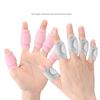 10PCS Finger Cover Finger Guard Strap Convenient Belt Ten Finger Adjustment Velcro Reusable Universal Protection Finger Hand Black
