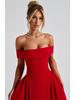 2025 Spring Fashion Solid Color Off-the-Shoulder Backless Bandeau Dress for Women