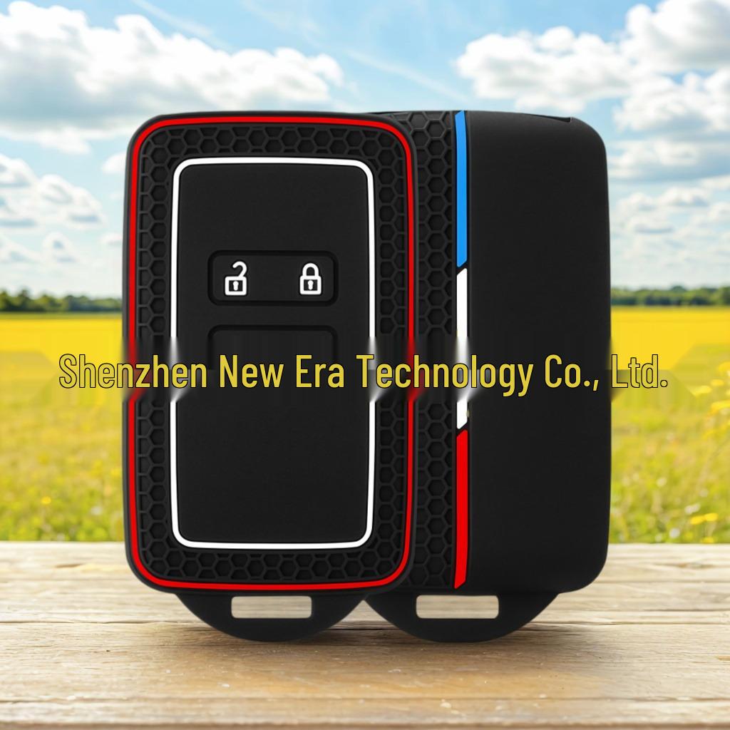 Renault Kadjar Koleos 2022 Silicone Key Cover with Honeycomb Design.