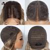 Noble Lace Front Wig Cosplay Wig Wavy 28 Inch Body Wavy Lace Part Wig For Women Brown Wig Synthetic Wig High Quality Lace Wig
