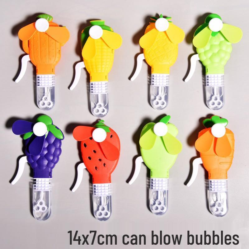 Handheld Bubble Wand & Water Blower Toy - Kids  Fan for Bubble Play