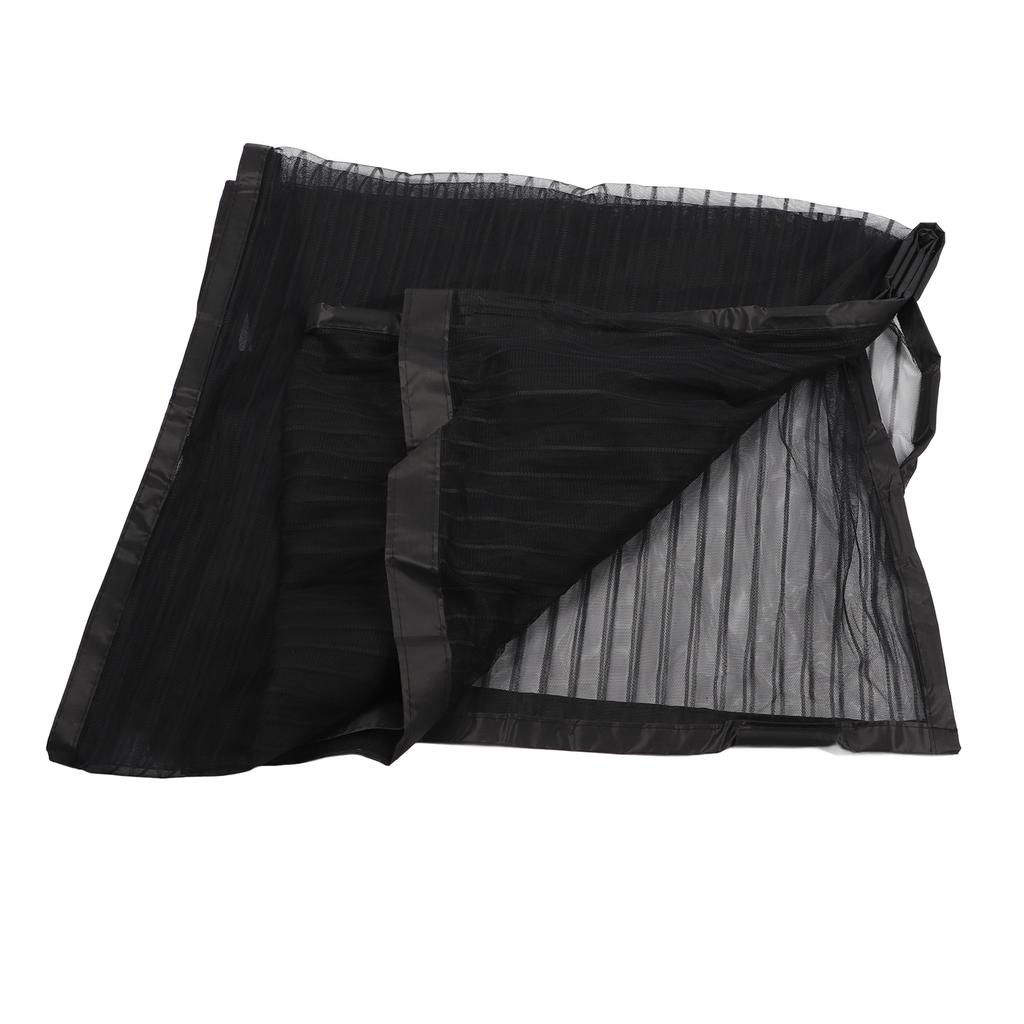 Magnetic Screen Door Polyester Breathable Door Mesh 120x210cm Hook and Loop Fastener for Home