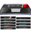 ZOPJT1 Carbon Fibre Color Car Windshield Sticker Decal for Alfa Romeo Logo Stelvio Brera Giulia 166 156 159 147 155 Mito GT Giulietta