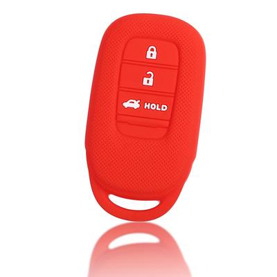 MAKAKO Silicone Cover for Honda Cars Smart Key 3 Buttons / Vezel (2022~) VEZEL/ZR-V (2023~) / Etc, Red